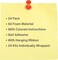4E's Novelty 24 Pack Christmas Tree Ornament Craft Kit for Kids, 516Pcs Self-Adhesive Foam Stickers, Individually Wrapped Holiday DIY Art Project for Toddlers, Classroom Activities, Winter Crafts for Kids